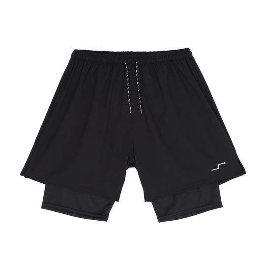 Short Deportivo Negro Hombre | Licra Interna