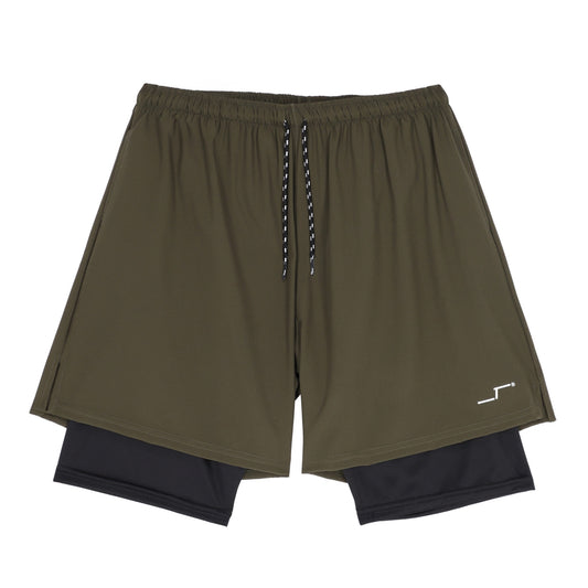 Short Deportivo Verde Hombre | Licra Interna