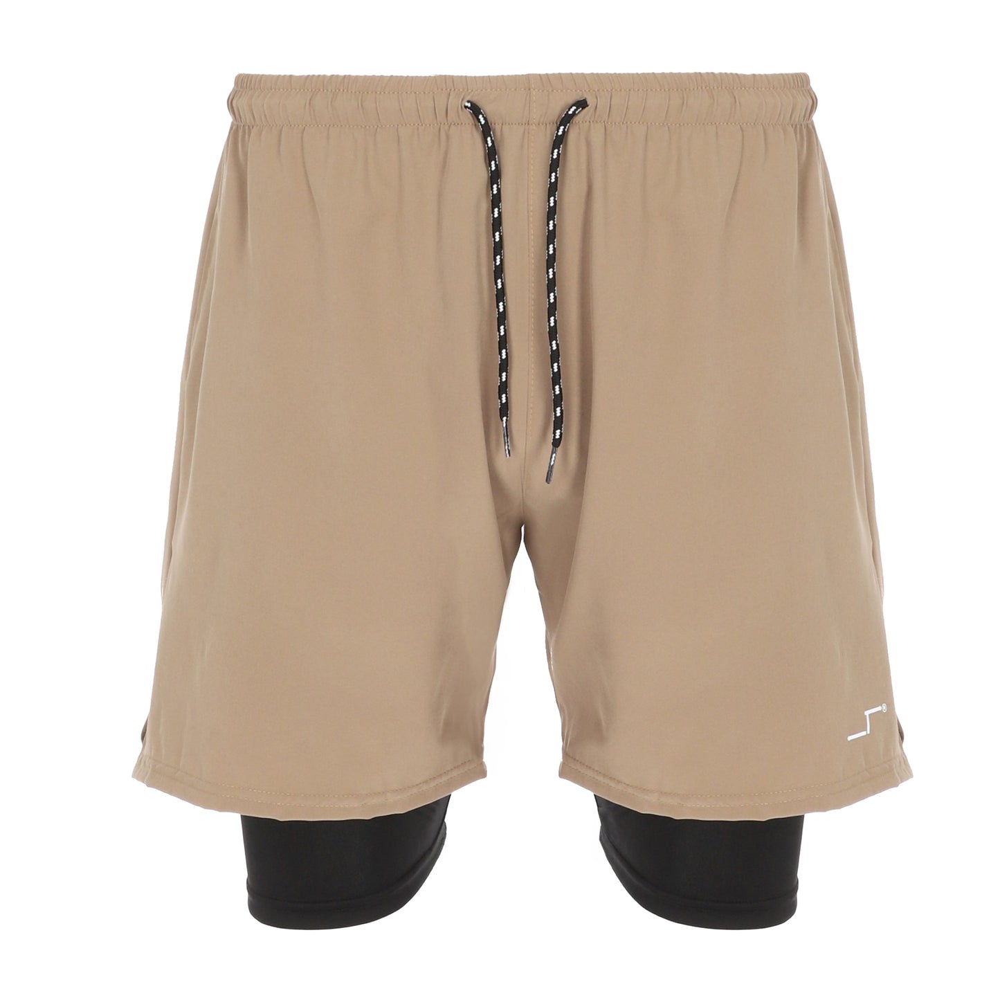 Short Deportivo Beige Hombre | Licra Interna