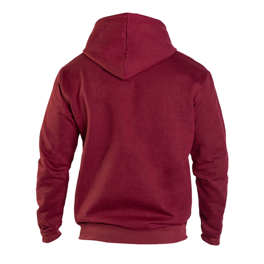 Sudadera Deportiva para Hombre Color Tinto con Gorro | Look Casual y Cómodo