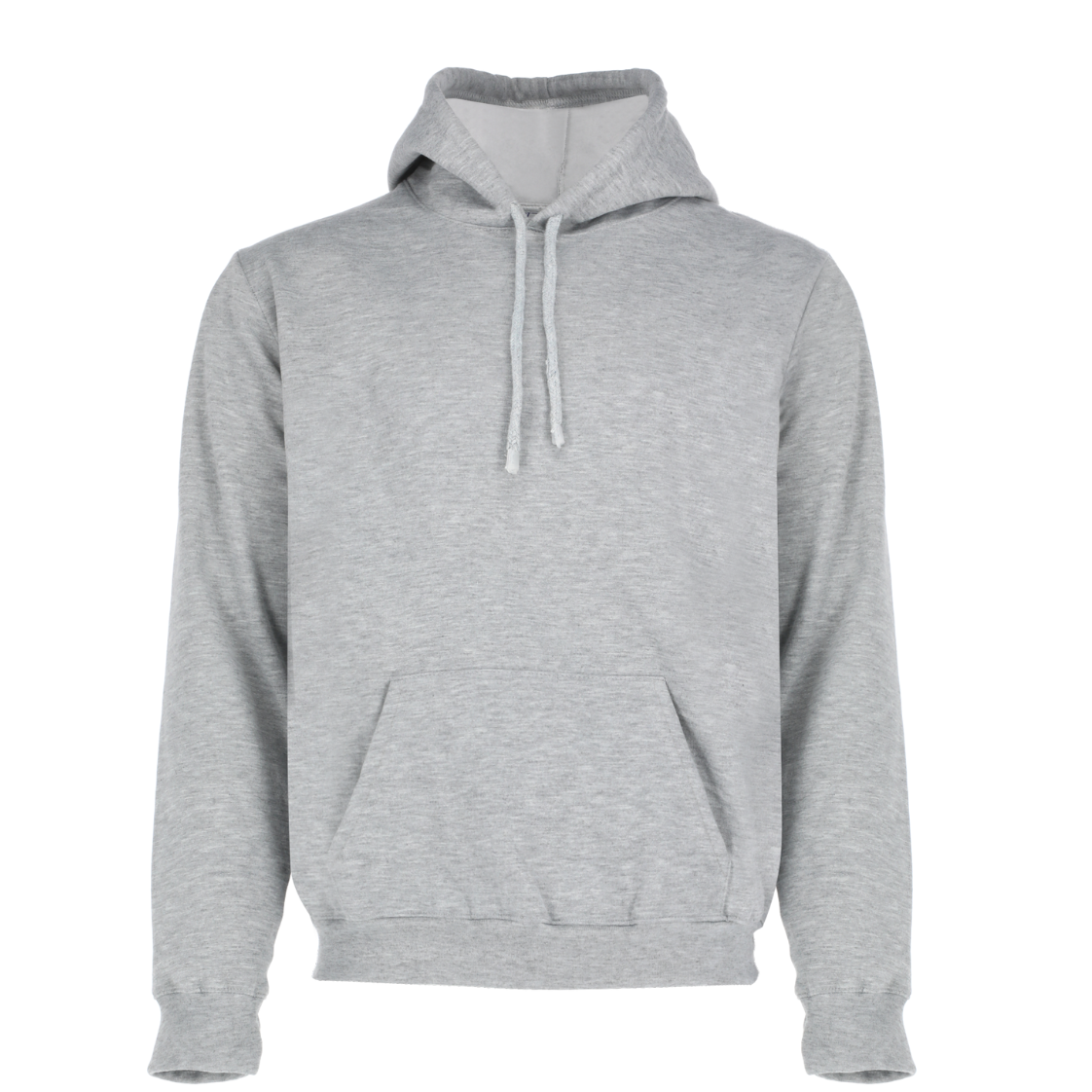 Sudadera Gris Jaspe para Hombre con Gorro de Felpa Resistente