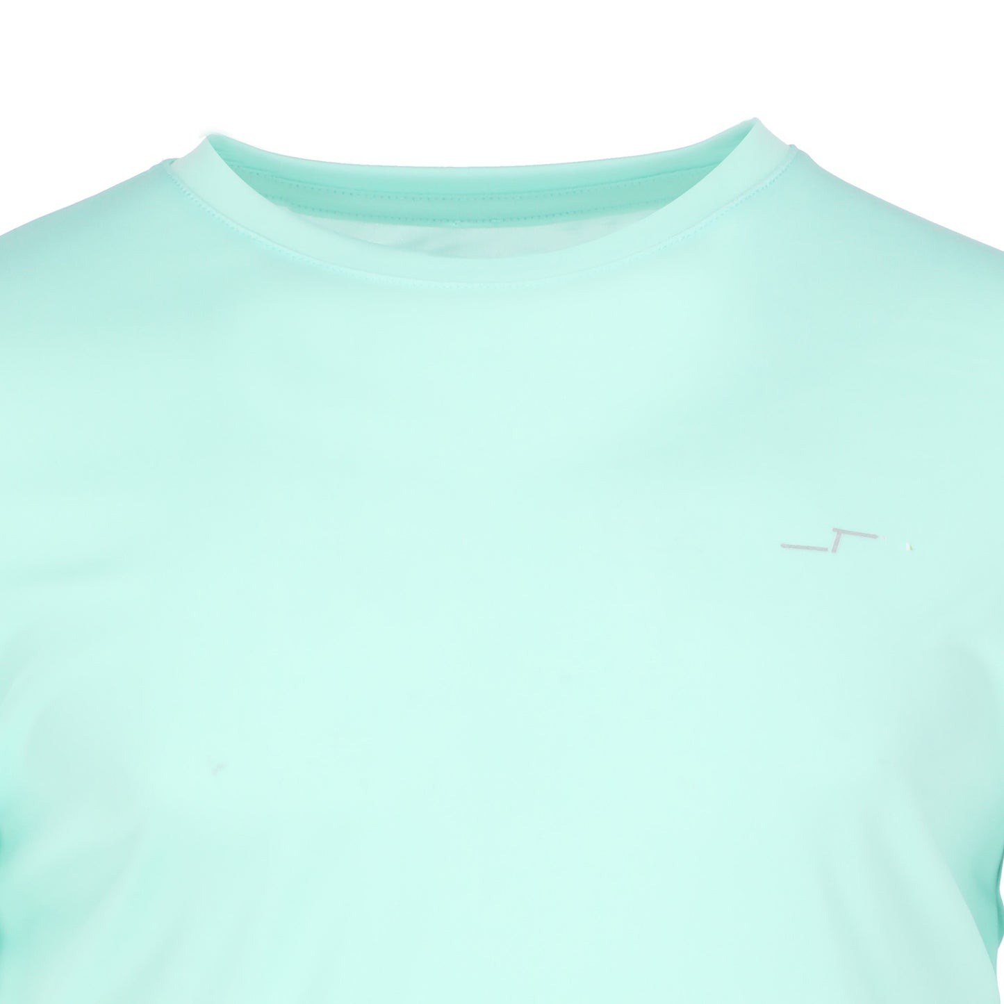 Playera Stretch Color Menta | Cuello Redondo