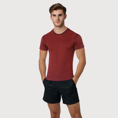 Playera Trek Tinto Hombre | Tela Microperforada y Secado Rápido