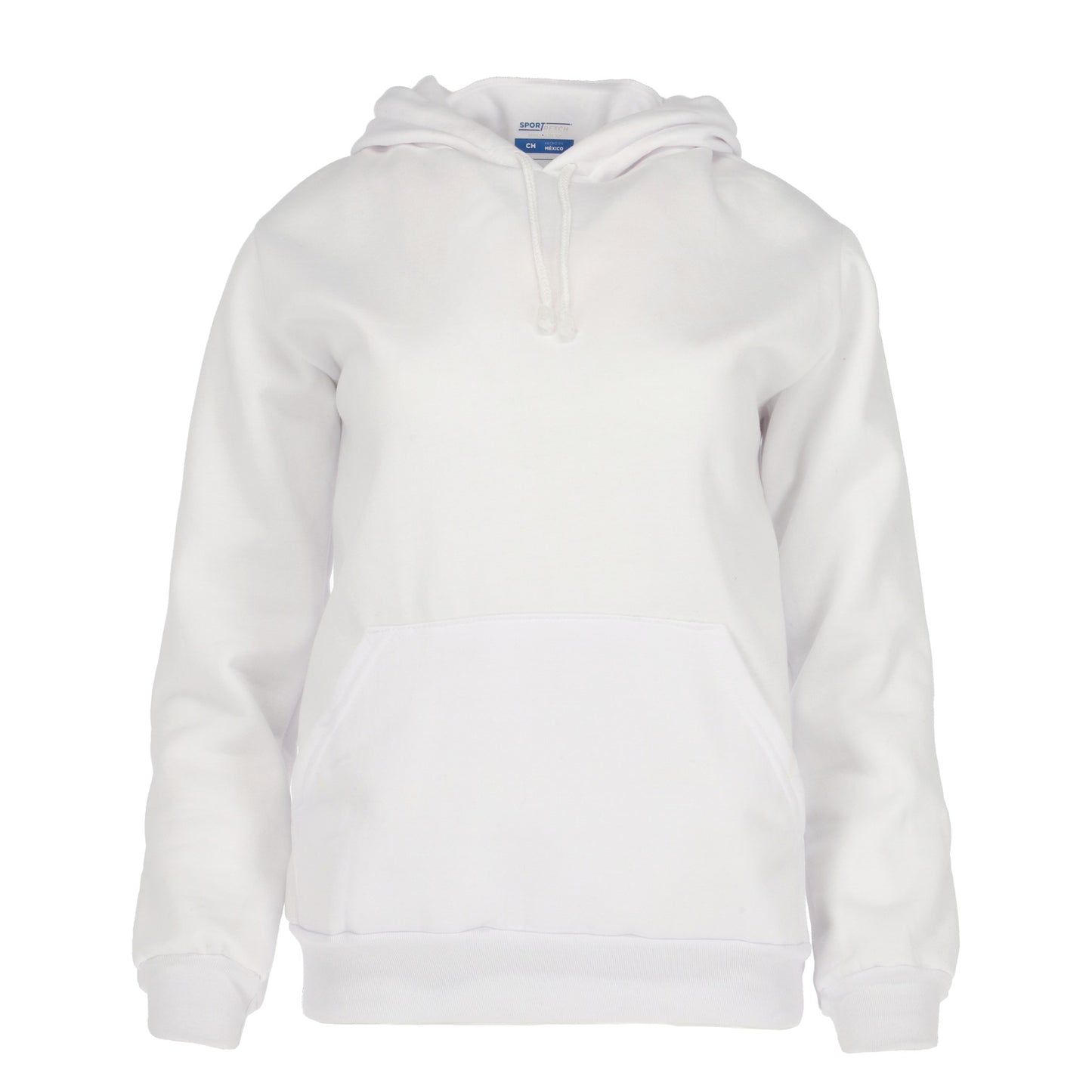 Sudadera Blanca de Mujer Felpa Cómoda Entrenamiento