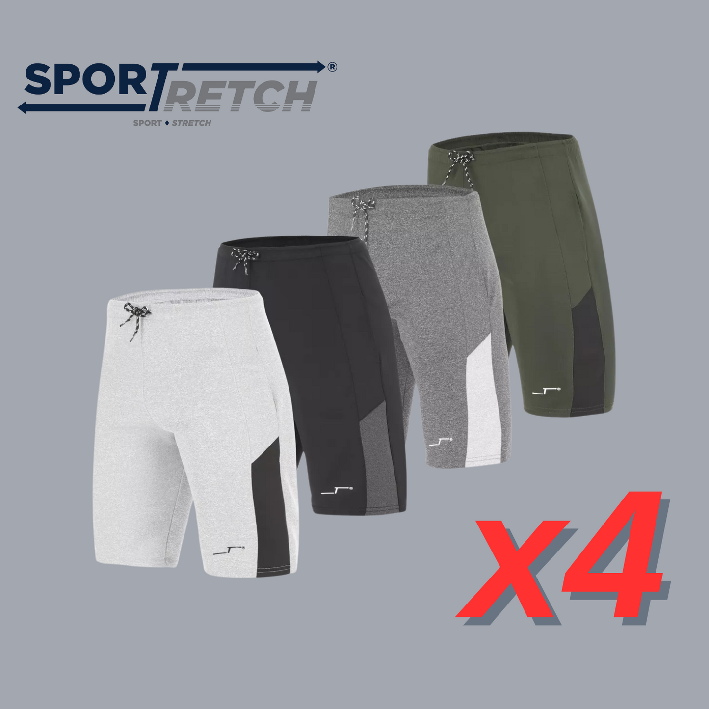 Súper Pack de 4 Shorts Deportivos | Línea Hoop