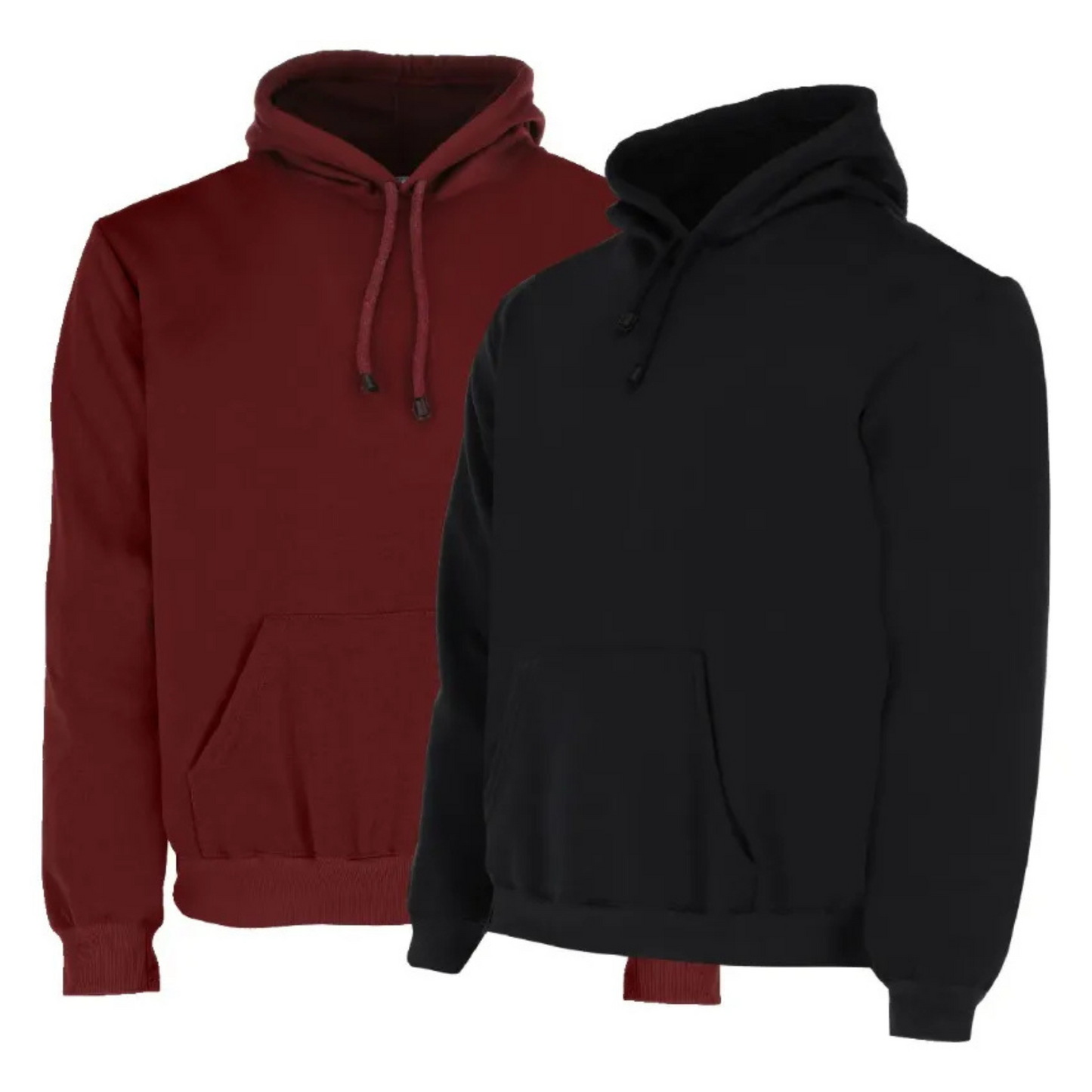 Súper Pack de 2 Hoodies Negro Y Tinto Hombre | Línea Hoodie