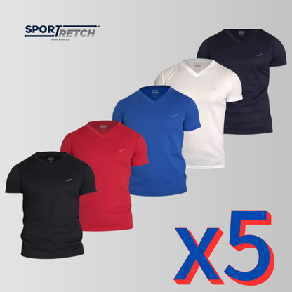 Súper Pack de 5 Playeras | Línea Vneck