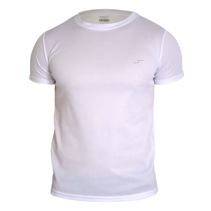 Playera RoundNeck Blanco | Tecnología Dry Fit