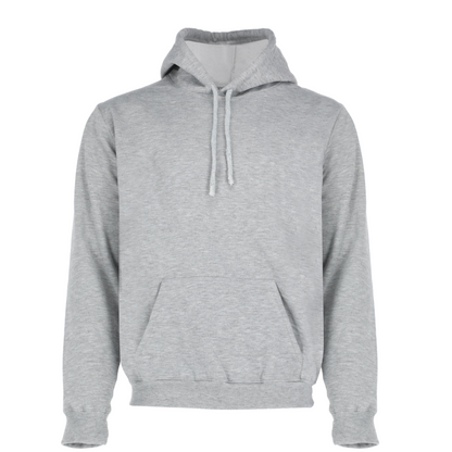 Sudadera Gris Jaspe para Hombre con Gorro de Felpa Resistente