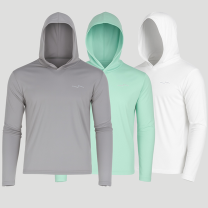 Pack 3 Playeras Manga Larga de Secado Rápido Protección Solar Playa y Pesca