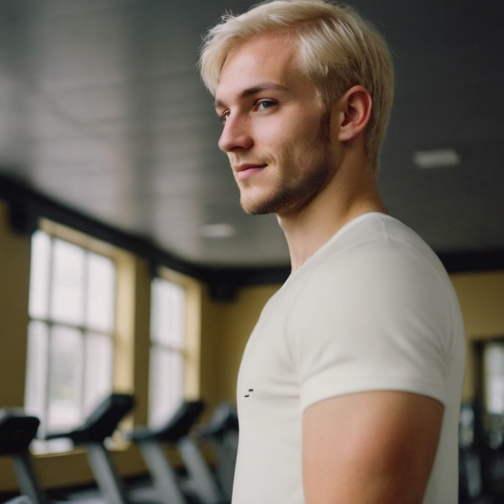 Playera Stretch Color Blanco | Cuello Redondo