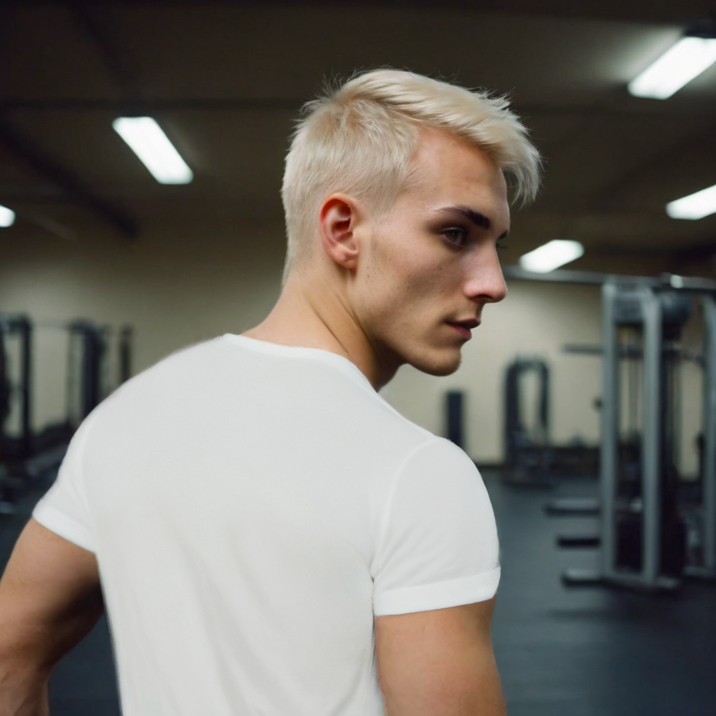 Playera Stretch Color Blanco | Cuello Redondo