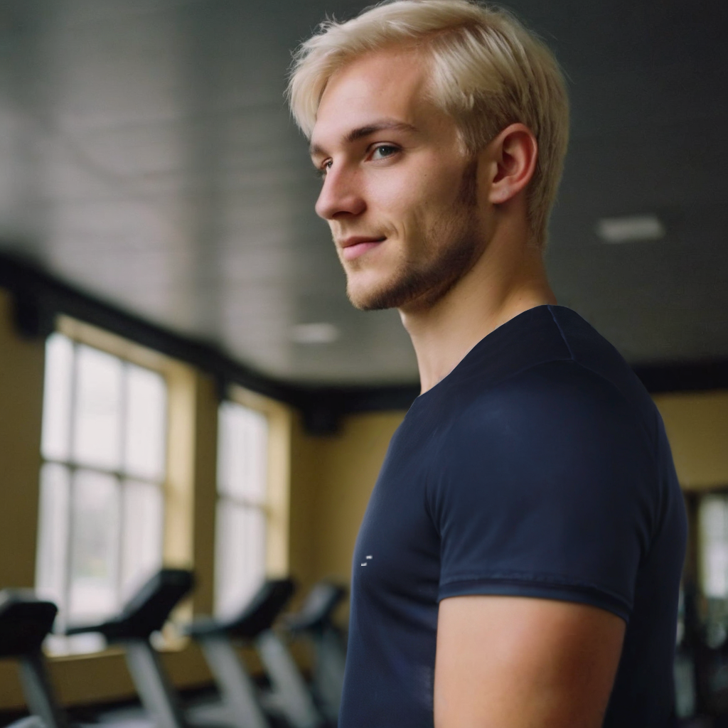 Playera Stretch Color Marino | Cuello Redondo