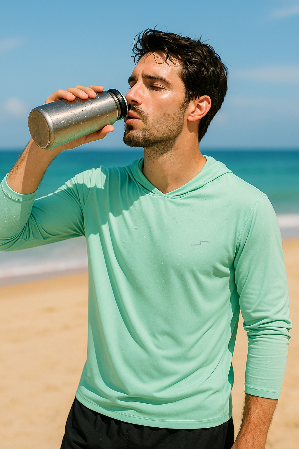 Pack 3 Playeras Manga Larga de Secado Rápido Protección Solar Playa y Pesca