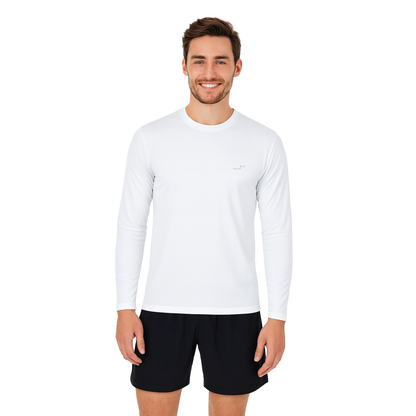 4 Playeras Deportivas Hombre Manga Larga Licra Secado Rápido