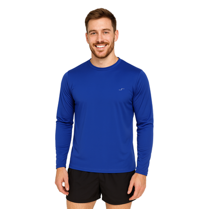 4 Playeras Deportivas Hombre Manga Larga Licra Secado Rápido