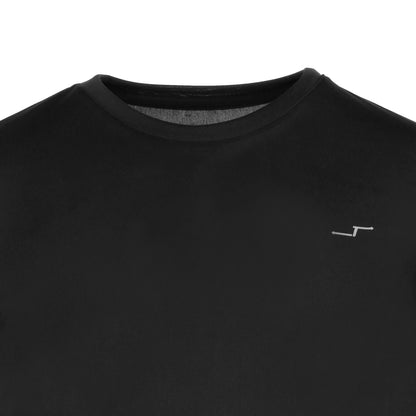 Playera Stretch Color Negro| Cuello Redondo