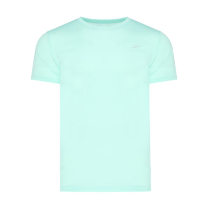 Playera Stretch Color Menta | Cuello Redondo