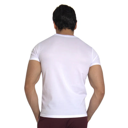 Playera RoundNeck Blanco | Tecnología Dry Fit