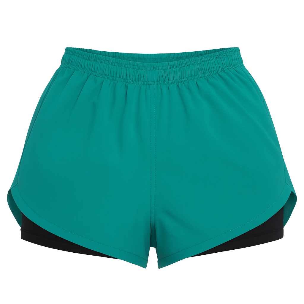 3 Shorts Deportivos Para Mujer 2 En 1 Licra Interior