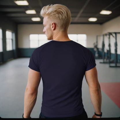 Playera Vneck Marino  |  Comfort knit