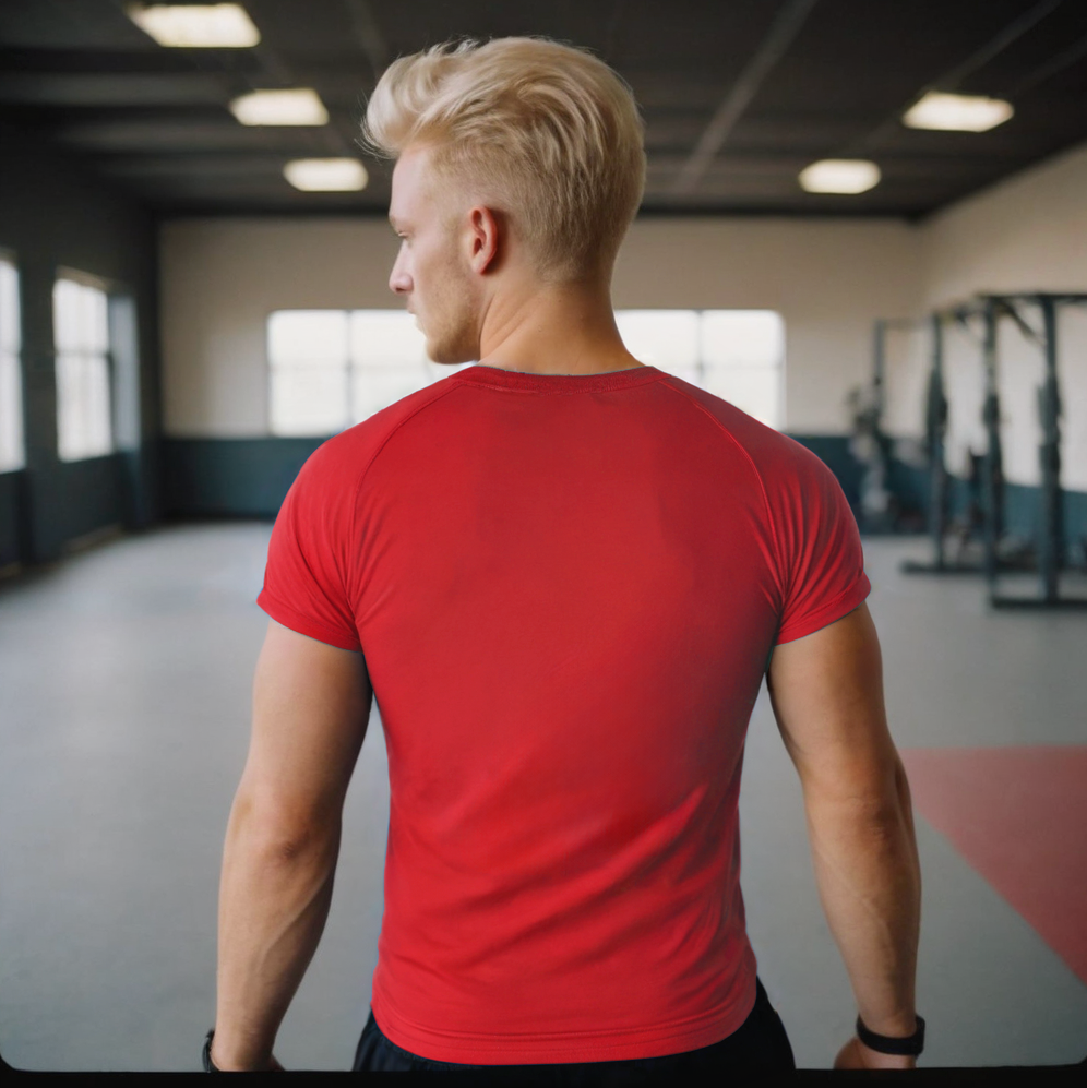 Playera Vneck Rojo | Comfort knit